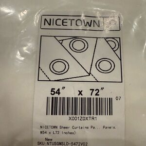 NICETOWN Sheer Curtains 2 Panels for Bedroom - voile Drapes 54 X 72